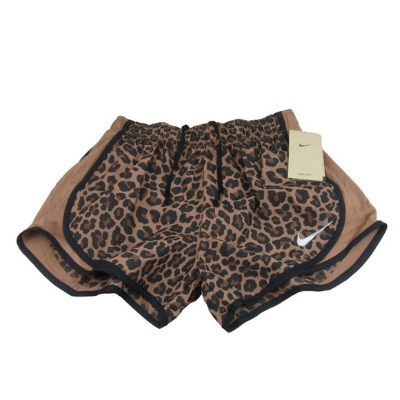brown cheetah nike shorts